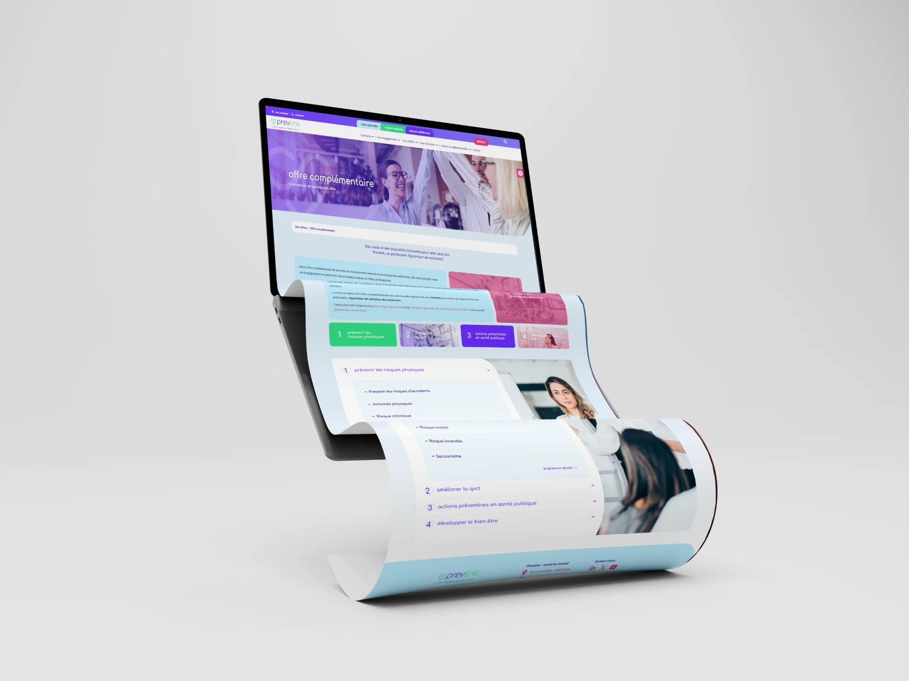 Prévlink - Prévention & service santé au travail - Mixit7 Agence Web